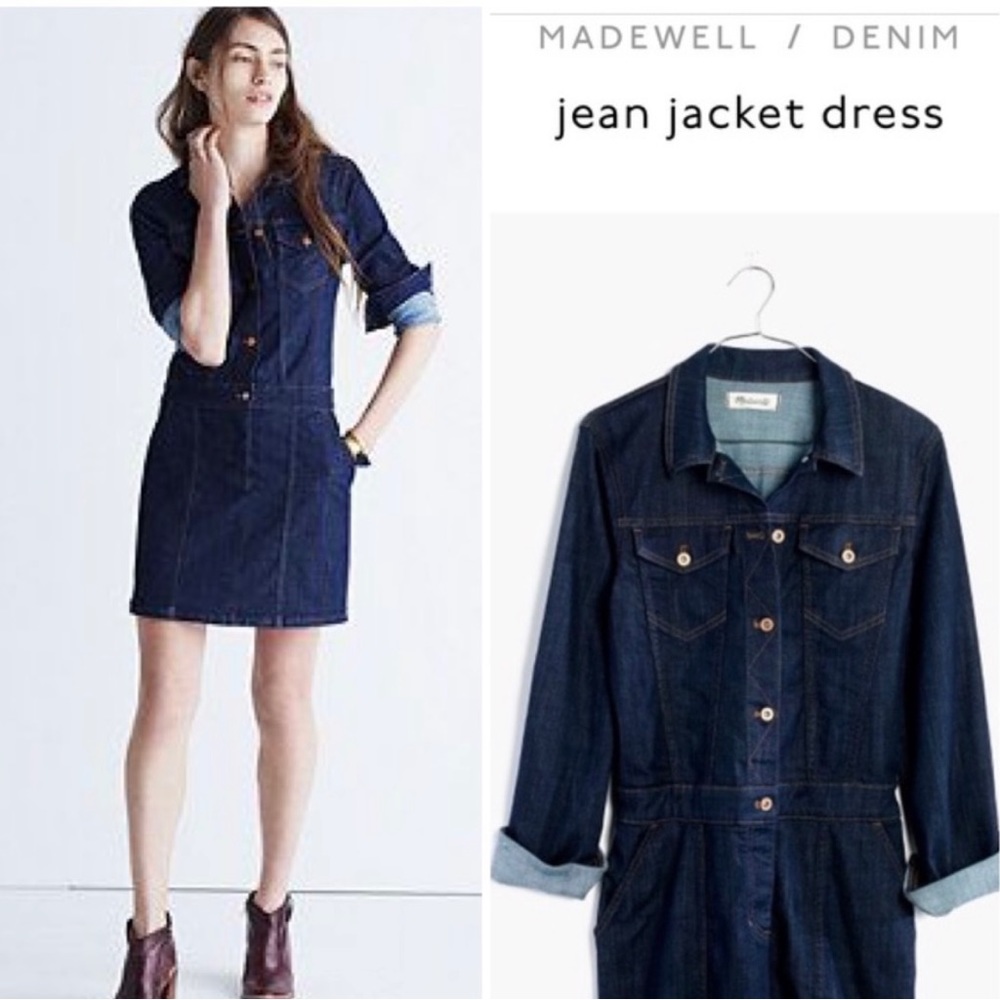 MADEWELL Jean Jacket Mini Dress